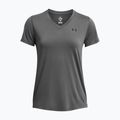 Women's training shirt Under Armour Tech SSV Solid castlerock/black
