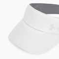 Women's running visor Under Armour Launch white/black/distant gray 3
