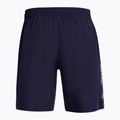 Men's training shorts Under Armour Tech Woven Wordmark midnight navy/white 2