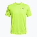 Men's Under Armour Tech Vent Geode high vis yellow/black training t-shirt 4