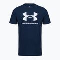 Men's training T-shirt Under Armour Sportstyle Logo Update academy/white 3