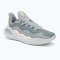 Under Armour Curry 11 YW halo basketball shoes gray/steel/white clay