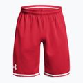 Under Armour men's 10" basketball shorts Perimeter Short red/white
