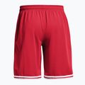 Under Armour men's 10" basketball shorts Perimeter Short red/white 2