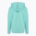 Under Armour women's Rival Fleece Big Logo Hoody radial turquoise/white sweatshirt 5