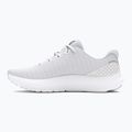 Under Armour Charged Surge 4 women's running shoes white/distant grey/metallic silver 9