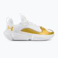 Under Armour Flow Futr X3 basketball shoes white/white/metallic gold 2