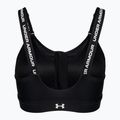 Under Armour Infinity High Zip 2.0 black/white fitness bra 2