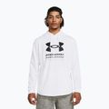 Men's Under Armour Rival Terry Graphic Hood white/black sweatshirt