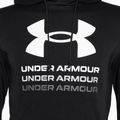 Men's Under Armour Rival Terry Graphic Hood black/castlerock sweatshirt 3