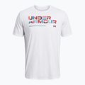 Men's Under Armour Colorblock Wordmark t-shirt white/black 3