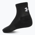 Socks Under Armour Training Cotton Quarter 3 pairs black/black/white 2