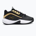 Under Armour GS Lockdown 7 children's basketball shoes black/black/metallic gold 2