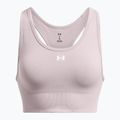 Under Armour Vanish Seamless Mid Branded tetra gray/white training bra 4