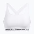 Under Armour Crossback Mid training bra white/white/black 3