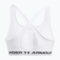 Under Armour Crossback Mid training bra white/white/black 4