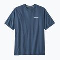 Men's Patagonia P-6 Logo Responsibili-Tee utility blue trekking t-shirt 3