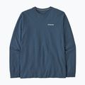 Men's Patagonia P-6 Logo Responsibili utility blue trekking longsleeve