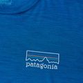 Women's Patagonia Cap Cool Merino Blend Longsleeve Graphic fitz roy strata/endless blue 5