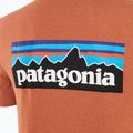 Men's Patagonia P-6 Logo Responsibili-Tee trekking shirt redtall rust 4