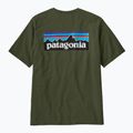 Men's Patagonia P-6 Logo Responsibili-Tee trekking shirt torrey pine green 3