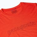 Women's Patagonia Cap Cool Merino Blend Longsleeve Graphic outline text logo/madder red 3