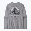 Men's Patagonia Cap Cool Daily Graphic Lands chouinard crest/feather grey longsleeve 5