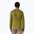 Men's Patagonia Cap Cool Daily Graphic Lands clean climb roots/graze green x-dye longsleeve 2