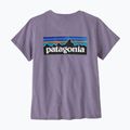 Women's Patagonia P-6 Logo Responsibili-Tee concrete purple T-shirt 2