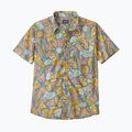 Patagonia men's Go To flourish/abundant blue shirt 3