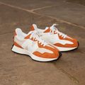New Balance 327's V1 orange shoes 8