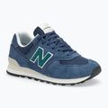 New Balance 574's V2 navy/green shoes