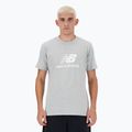 Men's New Balance Stacked Logo athletic grey T-shirt 3