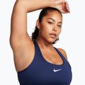 Training bra Nike Swoosh Medium Support midnight navy/white 3