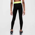 Children's leggings Nike Pro Dri-FIT comet black/volt/white 3