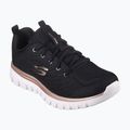 Women's shoes SKECHERS Graceful Get Connected black/gold 8
