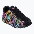 SKECHERS JGoldcrown Uno Lite Spread The Love black/multicolor children's shoes 8