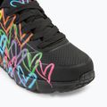 SKECHERS JGoldcrown Uno Lite Spread The Love black/multicolor children's shoes 7