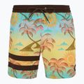 Men's Hurley Phantom Eco Block Party Volley 17" pineapple swim shorts
