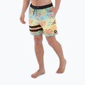 Men's Hurley Phantom Eco Block Party Volley 17" pineapple swim shorts