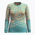 Women's thermal base layer sweatshirt Smartwool Intraknit Thermal Merino Base Layer Pattern Crew cascade 3