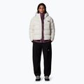 Women's down jacket The North Face Hyalite Down Hoodie white dune 2