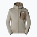 Men's The North Face Mountain Athletics Full Zip Fleece sweatshirt clay grey/ cavern grey 5