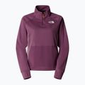 Women's The North Face Mountain Athletics Fleece 1/4 Zip midnight mauve/purple chalk sweatshirt 4