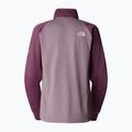 Women's The North Face Mountain Athletics Fleece 1/4 Zip midnight mauve/purple chalk sweatshirt 5