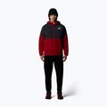 Men's The North Face Glacier Heavyweight Full Zip HD garnet red/asphalt grey sweatshirt 2