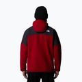 Men's The North Face Glacier Heavyweight Full Zip HD garnet red/asphalt grey sweatshirt 3