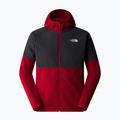 Men's The North Face Glacier Heavyweight Full Zip HD garnet red/asphalt grey sweatshirt 5