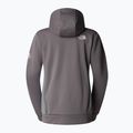 Women's The North Face Mountain Athletics FZ Fleece smoked pearl/ monument grey sweatshirt 6