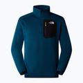 Men's The North Face Crest 1/4 Zip midnight petrol/ black sweatshirt 4